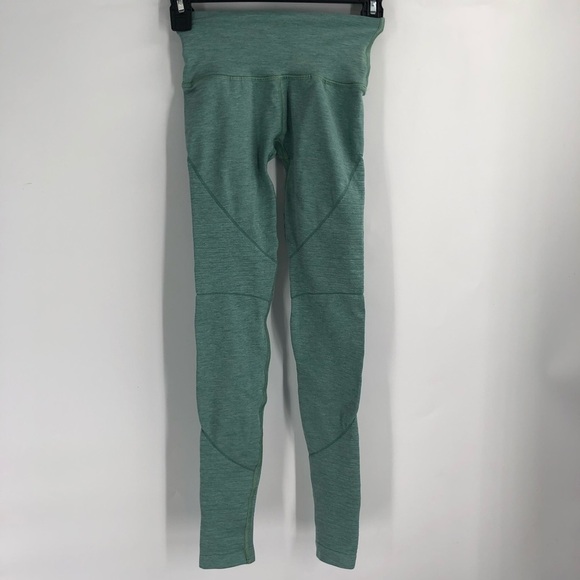 ALPHALETE OG Revival Leggings High Rise Seamless Green XS Women Weightlifting - Picture 2 of 8